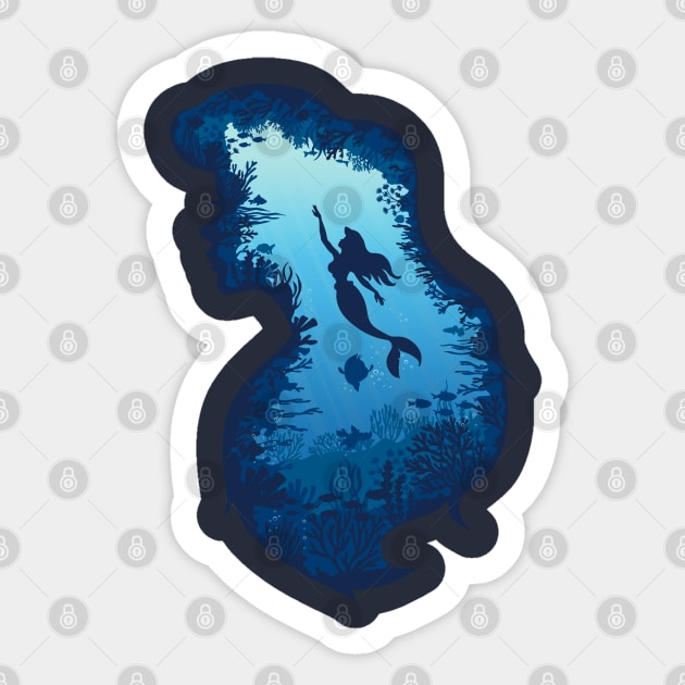 Under the sea Sticker by LanfaTees